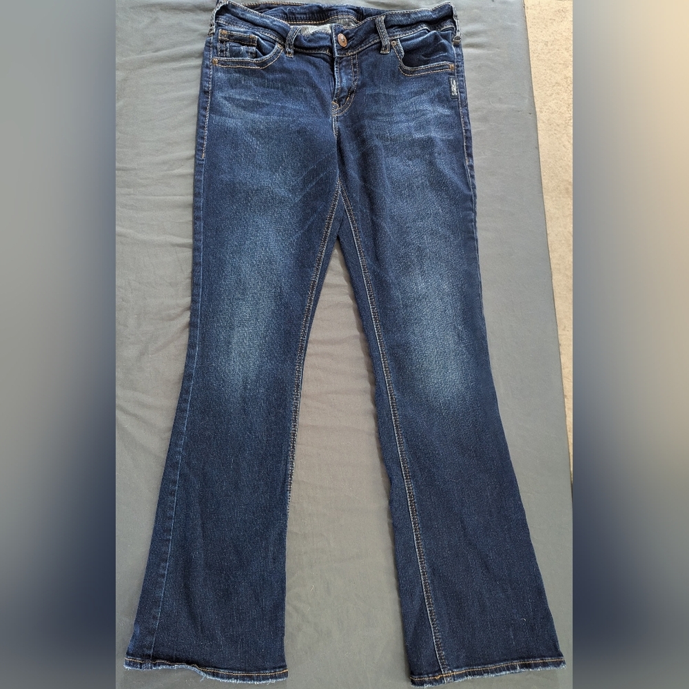 Silver Jeans Dark Blue Flare Women's Jeans
